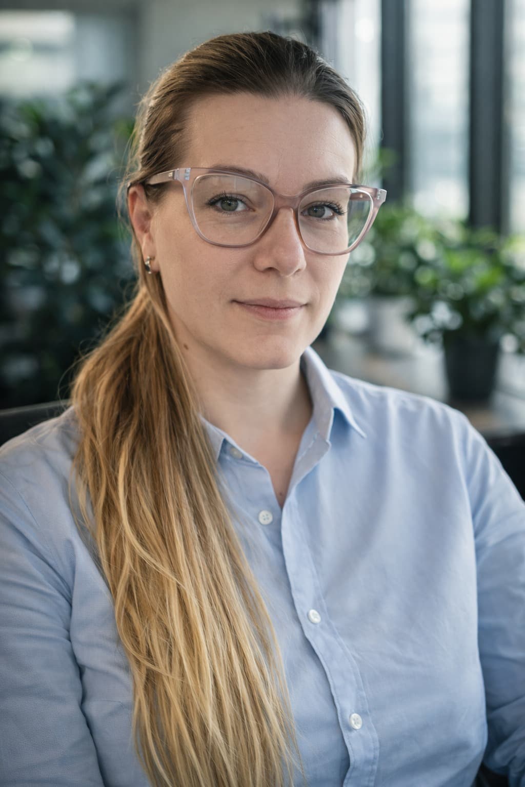 Giovana Lass em retrato da seção de benefícios